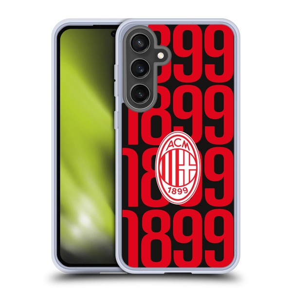 AC Milan Graphics Pattern Soft Gel Case for Samsung Galaxy S24 FE & MagSafe