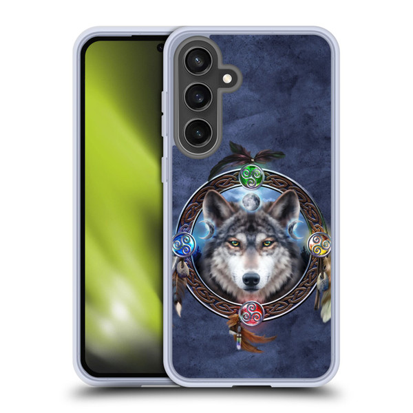 Brigid Ashwood Celtic Wisdom Wolf Guide Soft Gel Case for Samsung Galaxy S24 FE & MagSafe