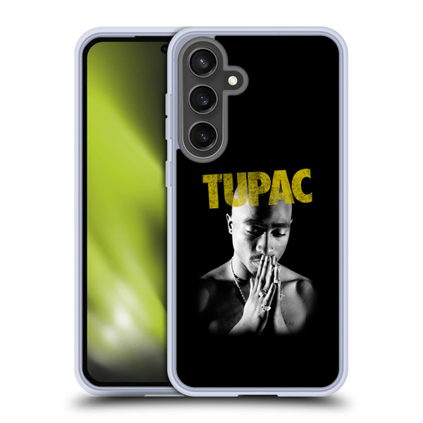 Tupac Shakur Key Art Golden Soft Gel Case for Samsung Galaxy S24 FE