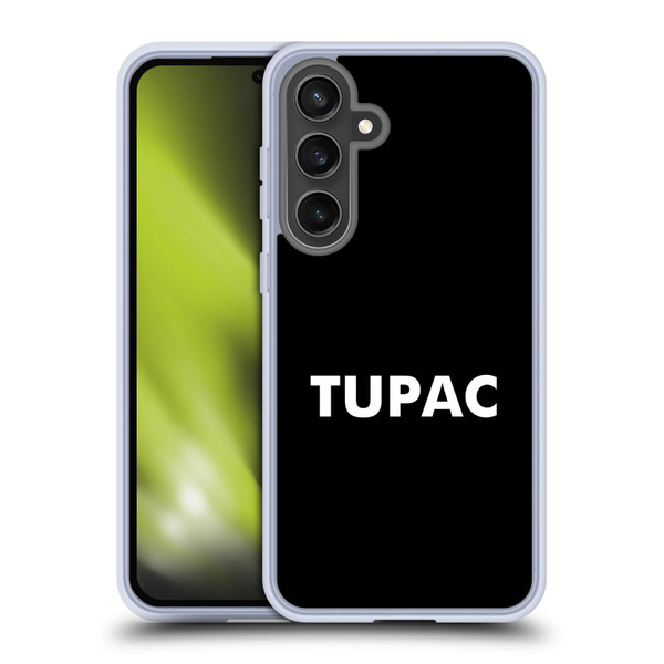 Tupac Shakur Logos Sans Serif Soft Gel Case for Samsung Galaxy S24 FE