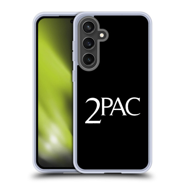 Tupac Shakur Logos Serif Soft Gel Case for Samsung Galaxy S24 FE
