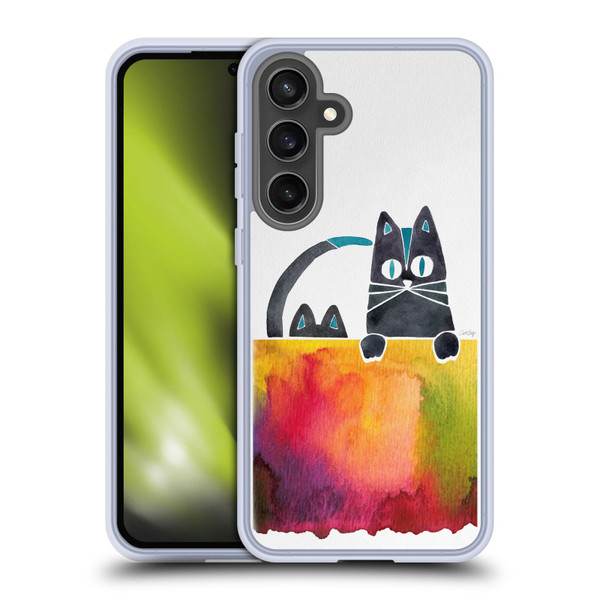 Cat Coquillette Animals 2 Cats Soft Gel Case for Samsung Galaxy S24 FE & MagSafe