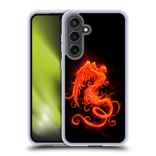 Christos Karapanos Phoenix On Fire Soft Gel Case for Samsung Galaxy S24 FE & MagSafe