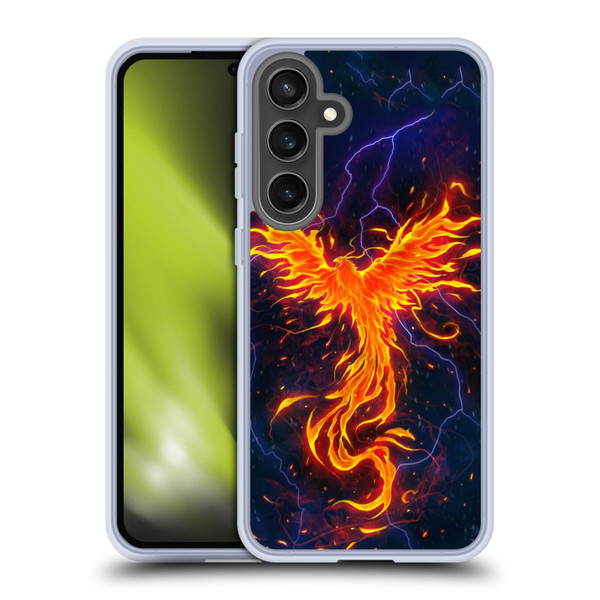 Christos Karapanos Phoenix 3 Rage Soft Gel Case for Samsung Galaxy S24 FE & MagSafe