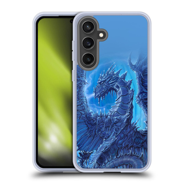 Ed Beard Jr Dragons Glacier Soft Gel Case for Samsung Galaxy S24 FE & MagSafe