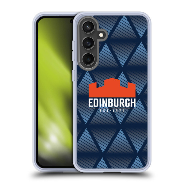 Edinburgh Rugby Graphics Pattern Soft Gel Case for Samsung Galaxy S24 FE & MagSafe