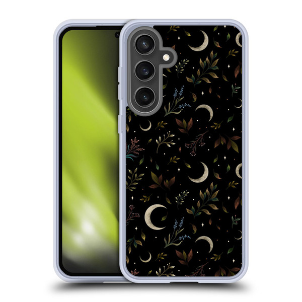 Episodic Drawing Pattern Crescent Moon Soft Gel Case for Samsung Galaxy S24 FE & MagSafe
