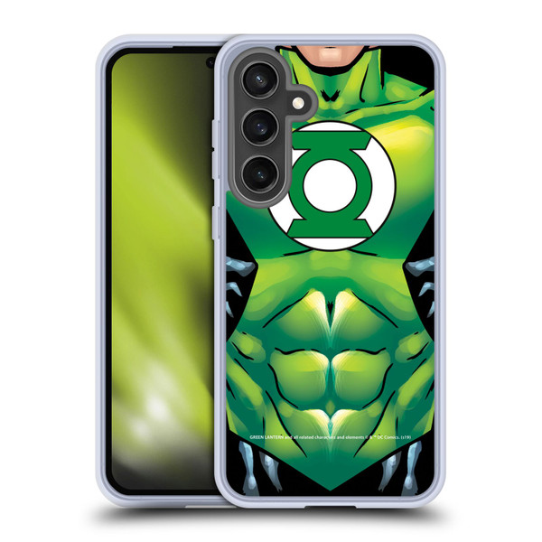 Green Lantern DC Comics Logos Uniform Soft Gel Case for Samsung Galaxy S24 FE & MagSafe