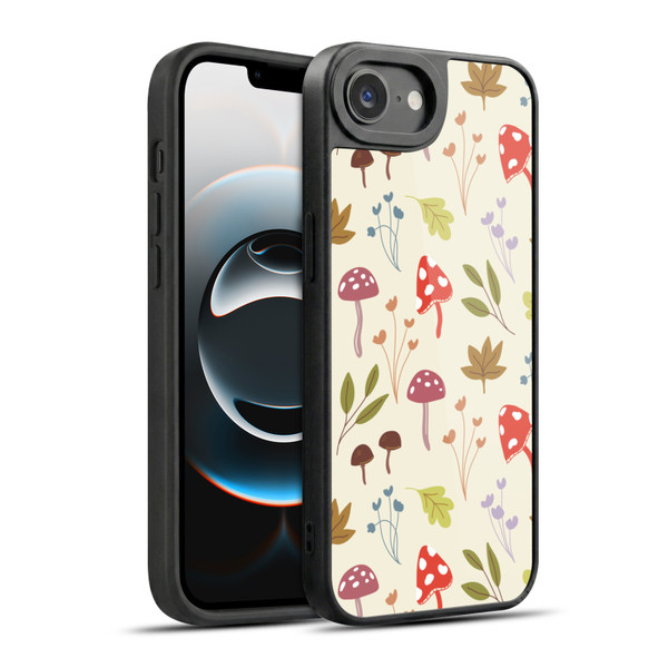 Anis Illustration Floral And Leaves Cute Mushrooms Gel Armour Case For Apple iPhone 16e / Apple iPhone 17e