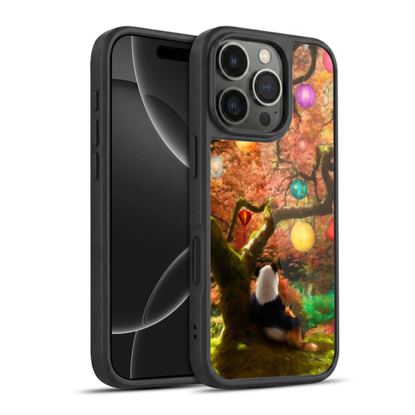 Aimee Stewart Fantasy Panda & Fox Gel Armour Case For Apple iPhone 16 Pro