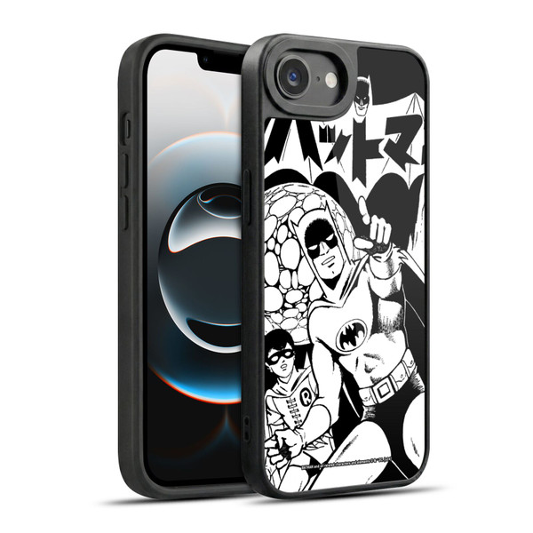Batman DC Comics Bat-Manga! Black And White Gel Armour Case For Apple iPhone 16e / Apple iPhone 17e
