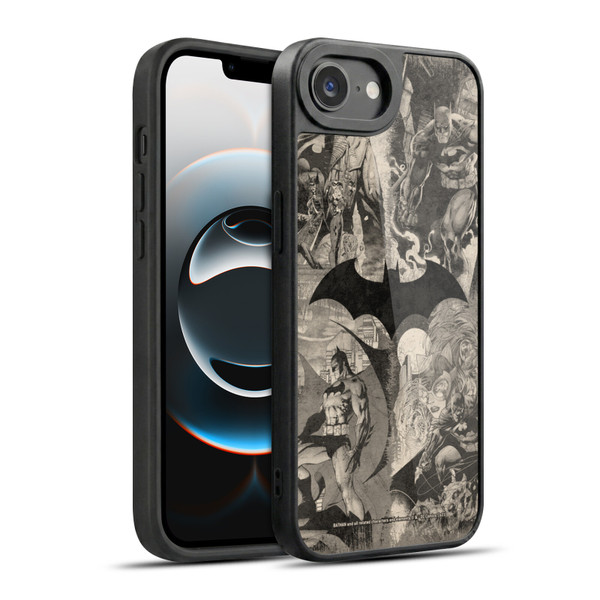 Batman DC Comics Hush Logo Collage Distressed Gel Armour Case For Apple iPhone 16e / Apple iPhone 17e