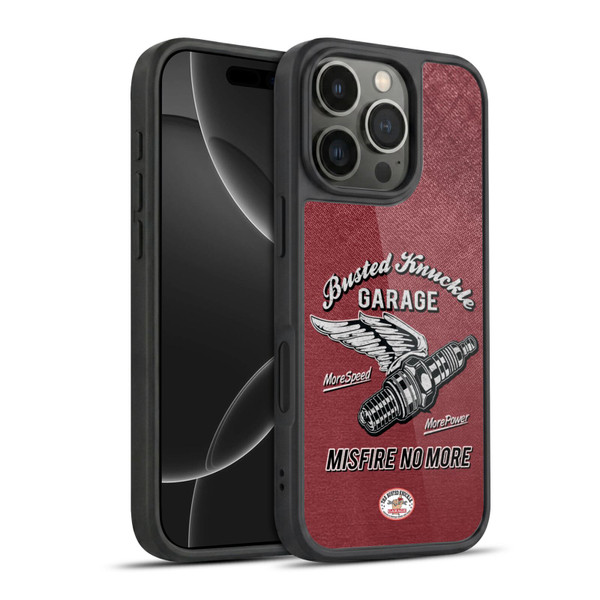 Busted Knuckle Garage Graphics Misfire Gel Armour Case For Apple iPhone 16 Pro