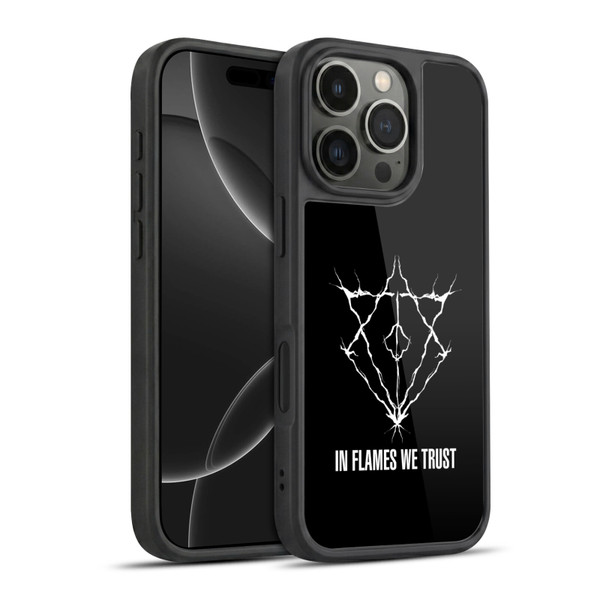 In Flames Metal Grunge Jesterhead Logo Gel Armour Case For Apple iPhone 16 Pro