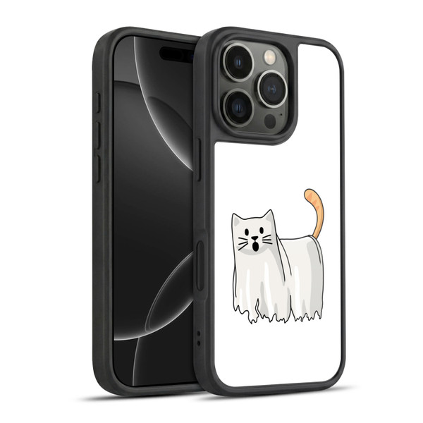Beth Wilson Doodle Cats 2 Halloween Ghost Gel Armour Case For Apple iPhone 16 Pro