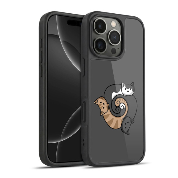 Beth Wilson Doodle Cats 2 Three Triskelion Gel Armour Case For Apple iPhone 16 Pro