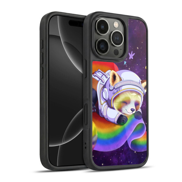 Carla Morrow Rainbow Animals Red Panda Sleeping Gel Armour Case For Apple iPhone 16 Pro
