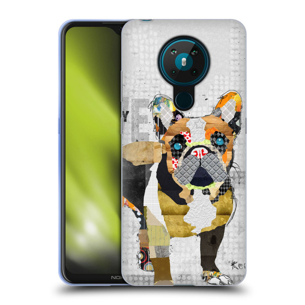 Michel Keck Dogs 4 French Bulldog Soft Gel Case for Nokia 5.3
