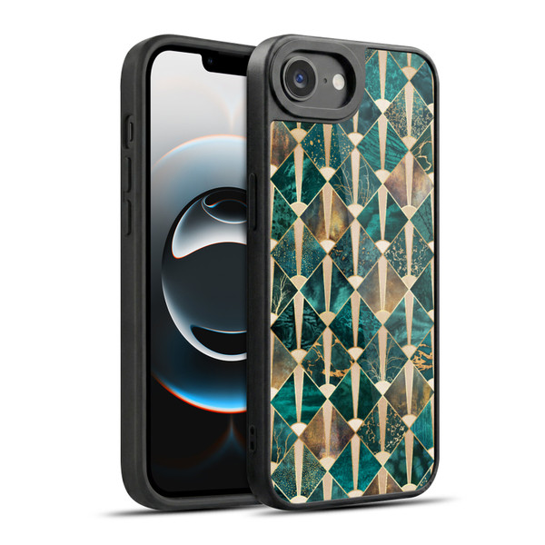 Elisabeth Fredriksson Geometric Design And Pattern Art Deco Tiles - Ocean Gel Armour Case For Apple iPhone 16e / Apple iPhone 17e