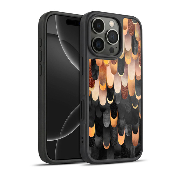 Elisabeth Fredriksson Sparkles Copper And Black Gel Armour Case For Apple iPhone 16 Pro