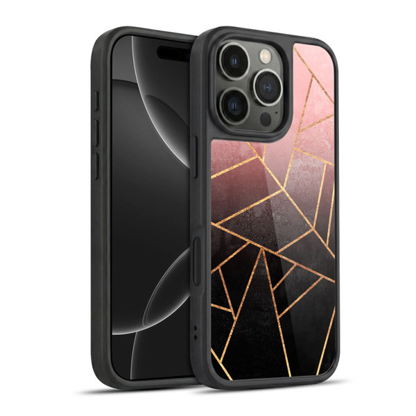 Elisabeth Fredriksson Sparkles Pink And Black Gel Armour Case For Apple iPhone 16 Pro