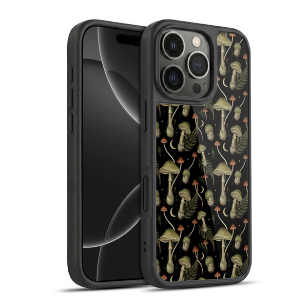 Episodic Drawing Pattern Death Cap Gel Armour Case For Apple iPhone 16 Pro