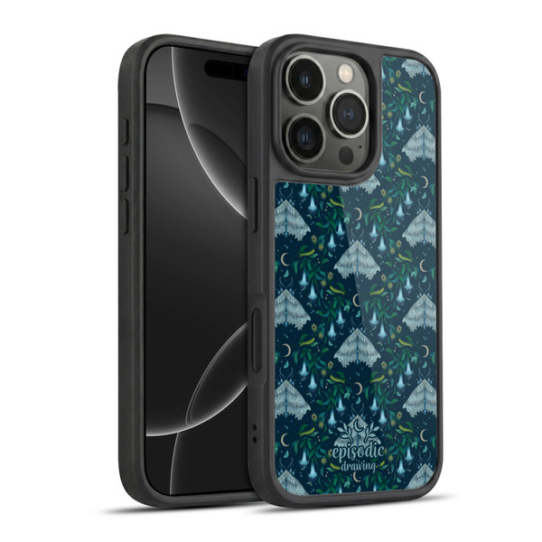 Episodic Drawing Spooky Patterns Angel Moth Gel Armour Case For Apple iPhone 16 Pro