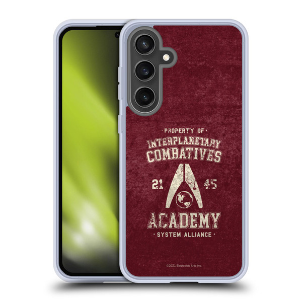 EA Bioware Mass Effect 3 Badges And Logos Interplanetary Combatives Soft Gel Case for Samsung Galaxy S24 FE & MagSafe