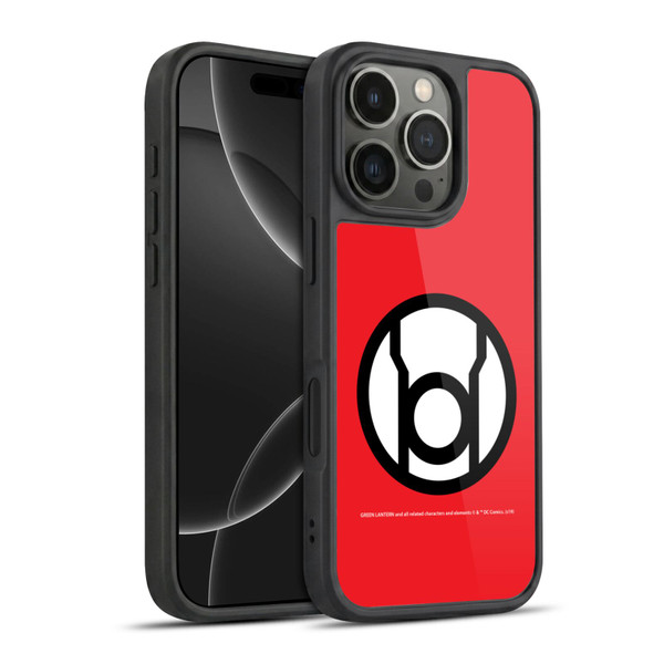 Green Lantern DC Comics Lantern Corps Red Gel Armour Case For Apple iPhone 16 Pro