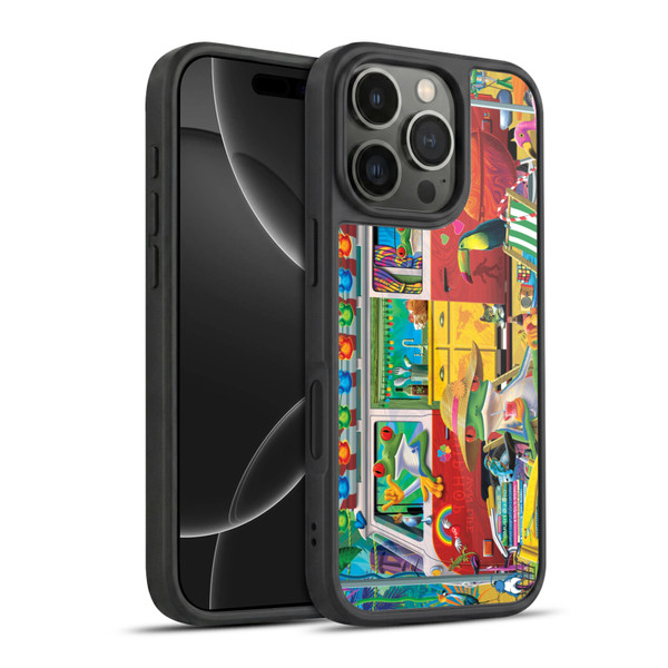 Michael David Ward Psychedelic Art Van Life Frog Gel Armour Case For Apple iPhone 16 Pro