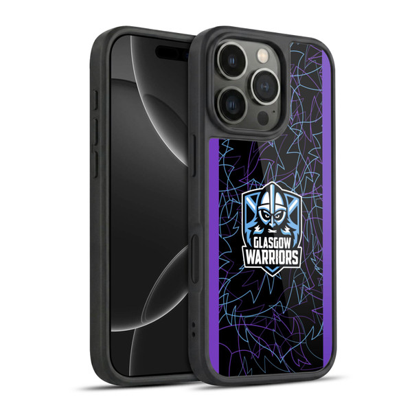 Glasgow Warriors 2024/25 Crest Kit Training Gel Armour Case For Apple iPhone 16 Pro