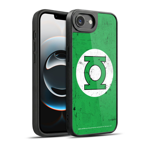 Green Lantern DC Comics Logos Classic Distressed Look Gel Armour Case For Apple iPhone 16e / Apple iPhone 17e