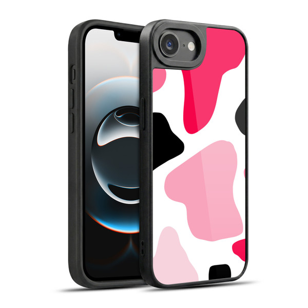 Grace Illustration Cow Prints Pink Gel Armour Case For Apple iPhone 16e / Apple iPhone 17e