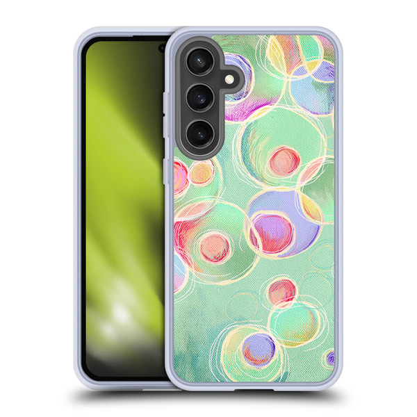 Micklyn Le Feuvre Patterns Iridescent Bubbles Soft Gel Case for Samsung Galaxy S24 FE & MagSafe