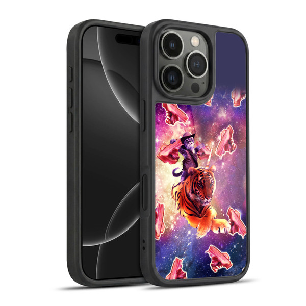 Random Galaxy Space Cat Tiger Unicorn With Bacons Gel Armour Case For Apple iPhone 16 Pro