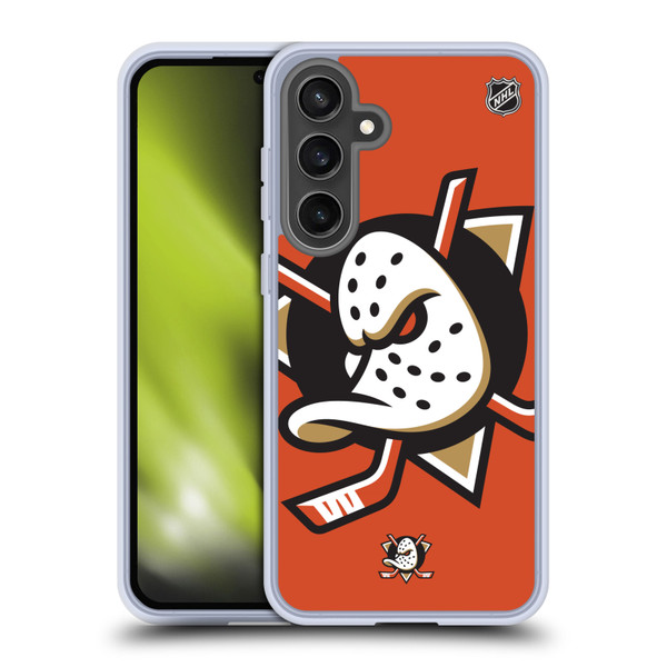 NHL Anaheim Ducks Oversized Soft Gel Case for Samsung Galaxy S24 FE & MagSafe