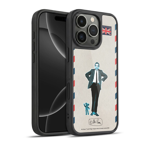 Mr. Bean London Art Postcard Gel Armour Case For Apple iPhone 16 Pro