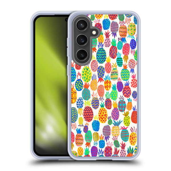 Ninola Patterns Cute Pineapples Soft Gel Case for Samsung Galaxy S24 FE & MagSafe