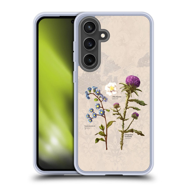 Outlander Graphics Flowers Soft Gel Case for Samsung Galaxy S24 FE & MagSafe