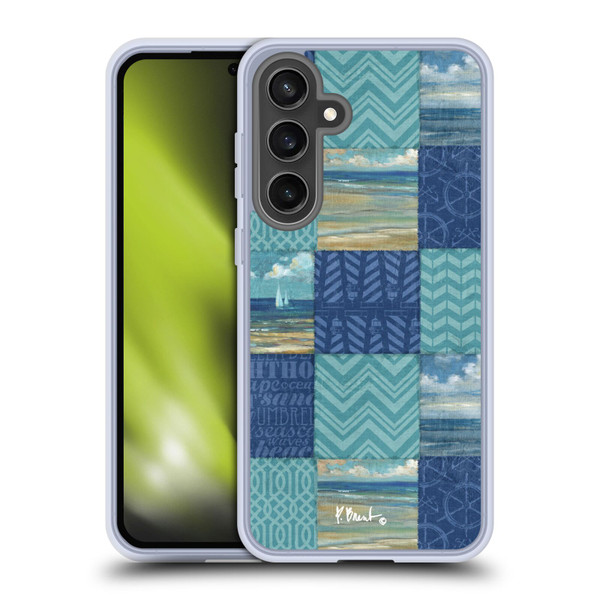 Paul Brent Coastal Beach Scape Patch Work Soft Gel Case for Samsung Galaxy S24 FE & MagSafe