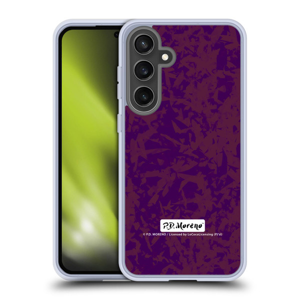 P.D. Moreno Patterns Violet Soft Gel Case for Samsung Galaxy S24 FE & MagSafe