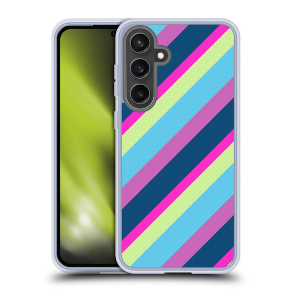 PLdesign Geometric Lines Soft Gel Case for Samsung Galaxy S24 FE & MagSafe