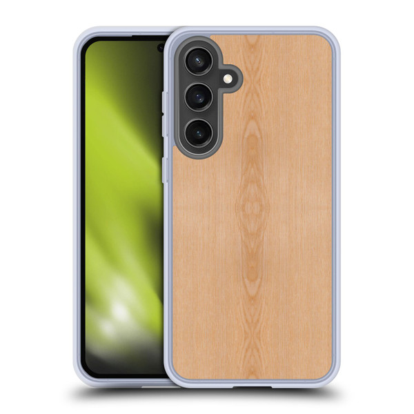 PLdesign Wood And Rust Prints Light Brown Grain Soft Gel Case for Samsung Galaxy S24 FE & MagSafe