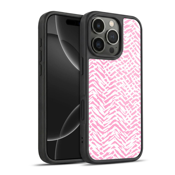 Ninola Patterns 4 Leopard Marks Pink Gel Armour Case For Apple iPhone 16 Pro