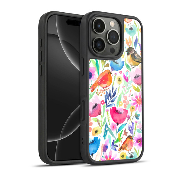 Ninola Summer Patterns Whimsical Birds Gel Armour Case For Apple iPhone 16 Pro