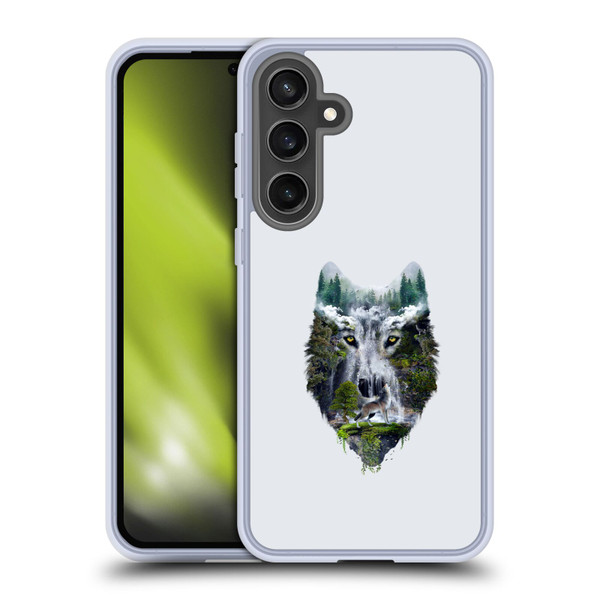 Riza Peker Animal Abstract Wolf Nature Soft Gel Case for Samsung Galaxy S24 FE & MagSafe