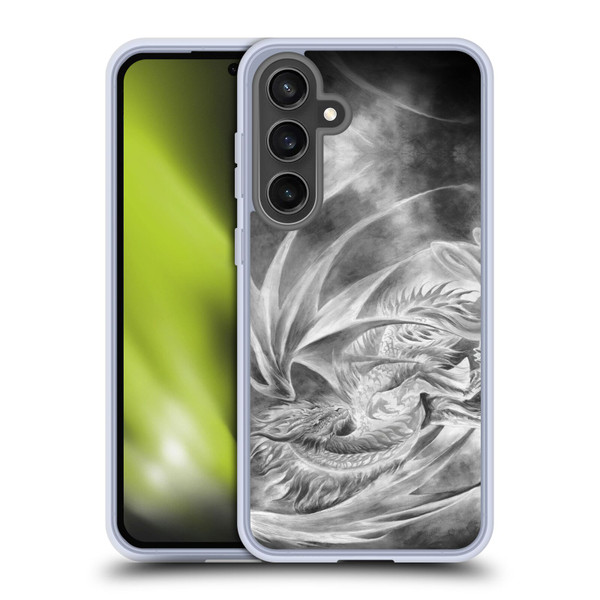 Ruth Thompson Dragons Silver Ice Soft Gel Case for Samsung Galaxy S24 FE & MagSafe