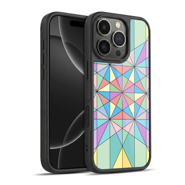 PLdesign Geometric Colourful Pastel Gel Armour Case For Apple iPhone 16 Pro