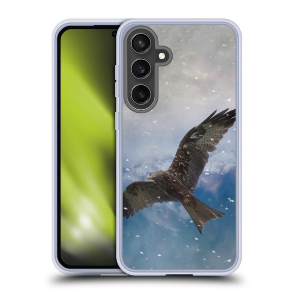Simone Gatterwe Animals Flying Eagle Soft Gel Case for Samsung Galaxy S24 FE & MagSafe