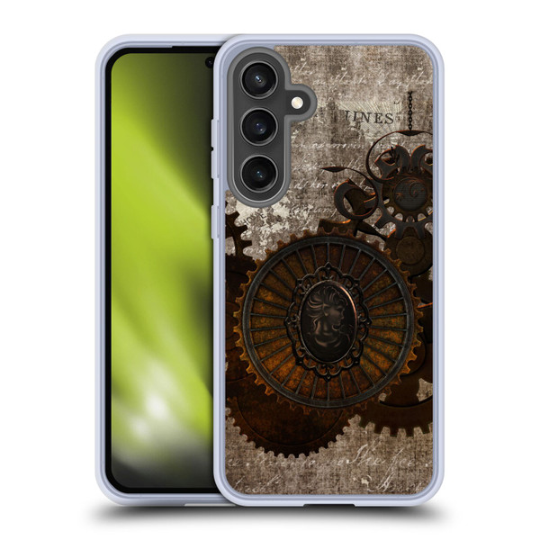 Simone Gatterwe Steampunk Letter Soft Gel Case for Samsung Galaxy S24 FE & MagSafe